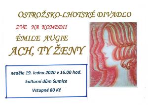 Pozvánka na divadelní komedii "Ach, ty ženy" 1