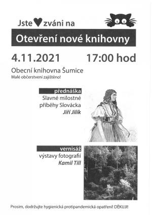 Slavnostní otevření nové obecní knihovny