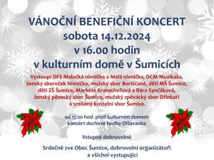 Pozvánka na Vánoční benefiční koncert