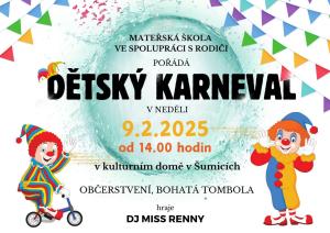 Pozvánka na dětský karneval